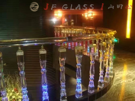 Barandilla que brilla terapéutica K9 Crystal Glass Pillars