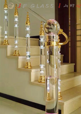 Barandilla que brilla terapéutica K9 Crystal Glass Pillars