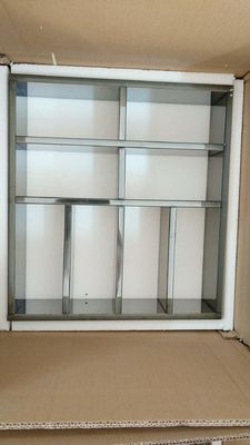El vidrio de Humidor Tempered Stained del organizador del maquillaje hace la caja a mano