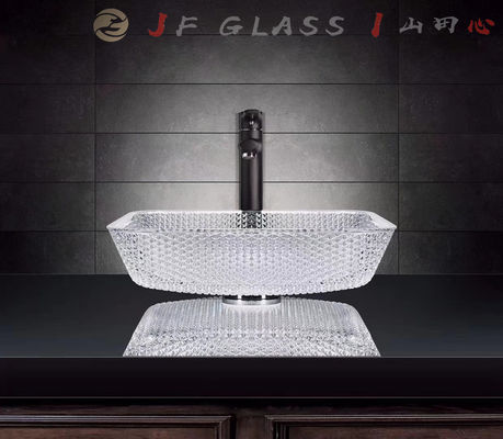 Vidrio tablero del lavabo
