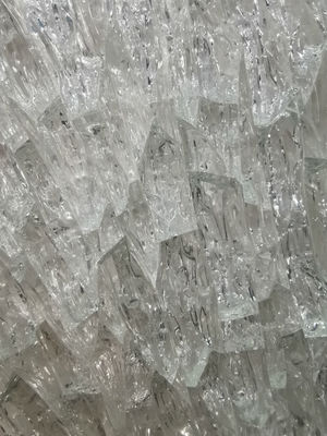 Ladrillos duros del bloque de vidrio del hielo del crujido 4x8 20m m de la fachada