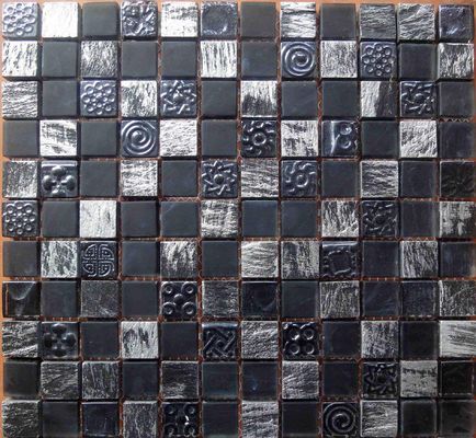 Ladrillos de cristal rectangulares resistentes del mosaico 4x4 4m m de la temperatura