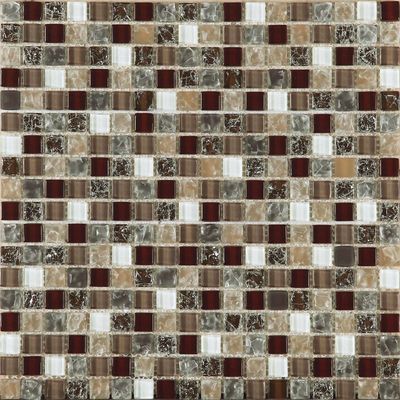 Ladrillos de cristal rectangulares resistentes del mosaico 4x4 4m m de la temperatura