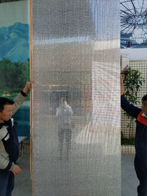 La estructura sólida heló ladrillos translúcidos del bloque de cristal de 6m m