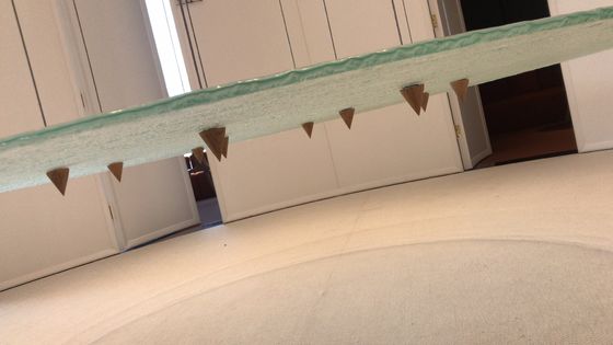 Vidrio fundido contemporáneo inastillable elegante de 12m m