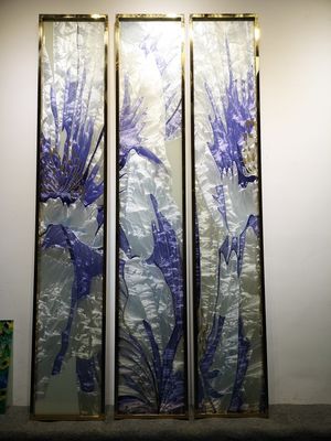 10m m pintaron los paneles de cristal
