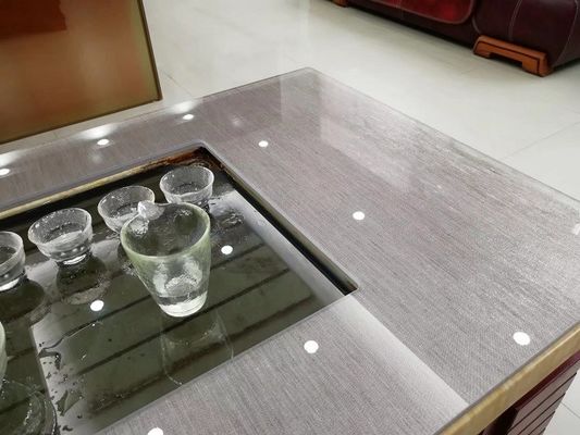 Grey Tabletop Toughened Multilayer Fabric laminó los paneles de cristal