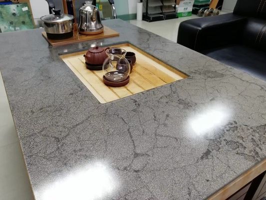 Grey Tabletop Toughened Multilayer Fabric laminó los paneles de cristal
