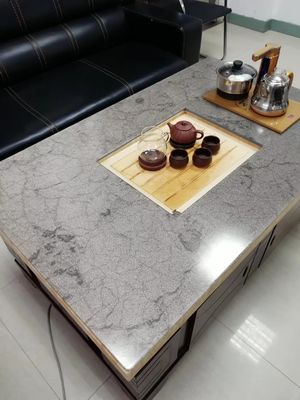 Grey Tabletop Toughened Multilayer Fabric laminó los paneles de cristal