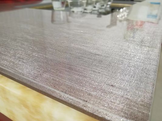 Grey Tabletop Toughened Multilayer Fabric laminó los paneles de cristal