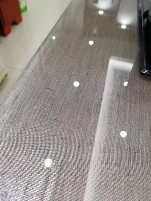 Grey Tabletop Toughened Multilayer Fabric laminó los paneles de cristal