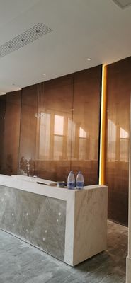 9A fabricado artístico interior 2m m laminó el vidrio aislado