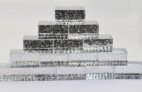 Ladrillos paralelos amistosos del bloque de cristal de Eco Crystal Predrilled 6x8