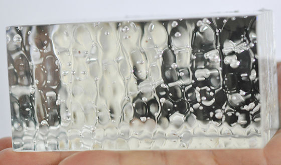 Ladrillos paralelos amistosos del bloque de cristal de Eco Crystal Predrilled 6x8