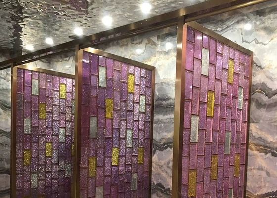 Cristal del divisor de la división ladrillos del bloque de vidrio de Krystantic de 4 pulgadas