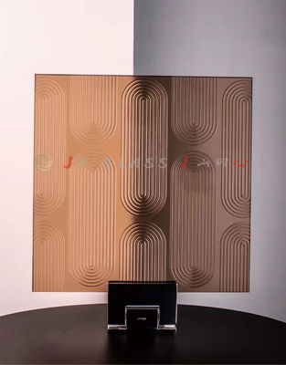 Brown colorido laminó los paneles de cristal estándar de 19m m