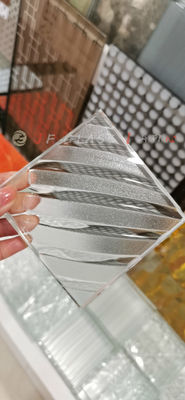 Los paneles de encargo del cristal tallado 3D de la pared de división SGCC 12m m
