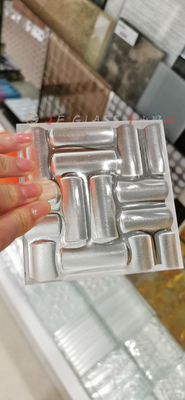 Los paneles de encargo del cristal tallado 3D de la pared de división SGCC 12m m