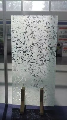 Ladrillos nublados del bloque de cristal de Jade Opaque Acid Etched 19m m