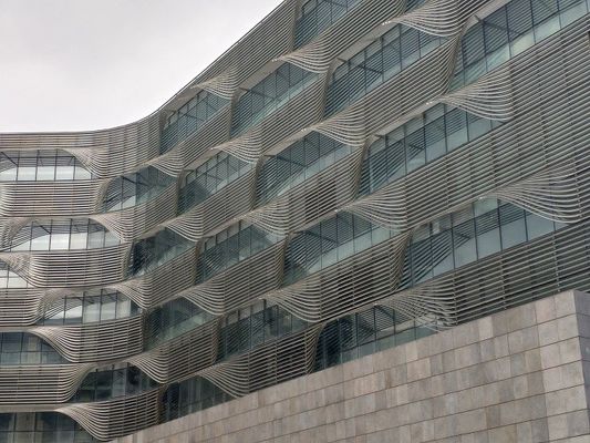 La ronda afila la malla de alambre irregular 0.38M M laminó los paneles de cristal