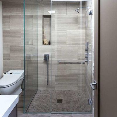 Fácil mantenga el vidrio endurecido de la ducha de la limpieza de uno mismo de 22m m