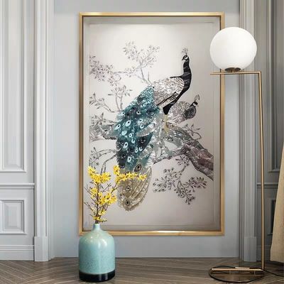 El panel de cristal esmaltado esmaltado revestido de cerámica de la decoración con los pájaros