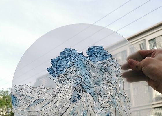 Los pájaros que la impresión de Digitaces de la imagen esmaltó 8m m colorearon los paneles de cristal