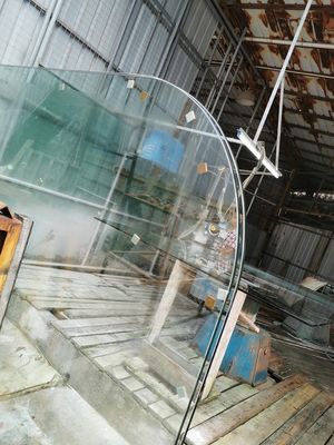 La ventana 12m m descolorido del balcón calienta el vidrio laminado fortalecido