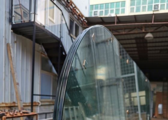 La ventana 12m m descolorido del balcón calienta el vidrio laminado fortalecido