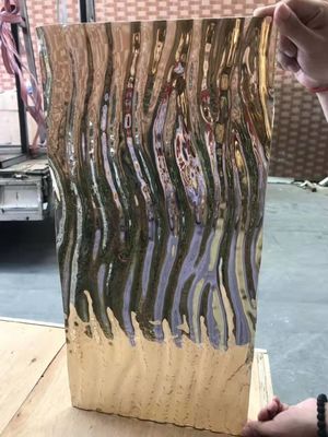 vidrio plateado de 12m m Chrome