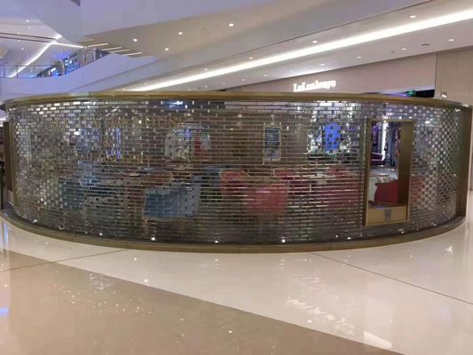 Bloques 80m m de cristal antideslizantes de la ventana del cuarto de baño del efecto del espejo