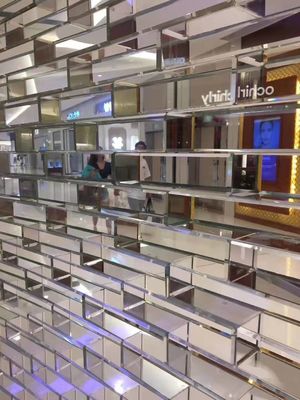 Bloques 80m m de cristal antideslizantes de la ventana del cuarto de baño del efecto del espejo