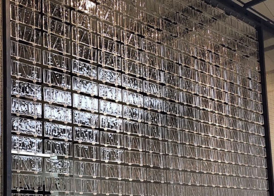 La pared del piso del aislamiento de calor 2 pulgadas enreja las tejas claras del ladrillo de cristal