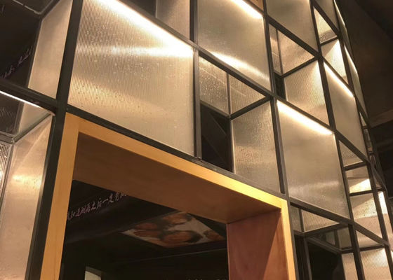 Vidrio fundido decorativo abstracto ultra claro de 4m m Shopfronts