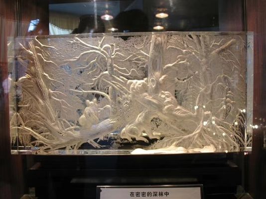 Diseño gráfico 3D 5m m tallados claros SGCC Crystal Acrylic Glass