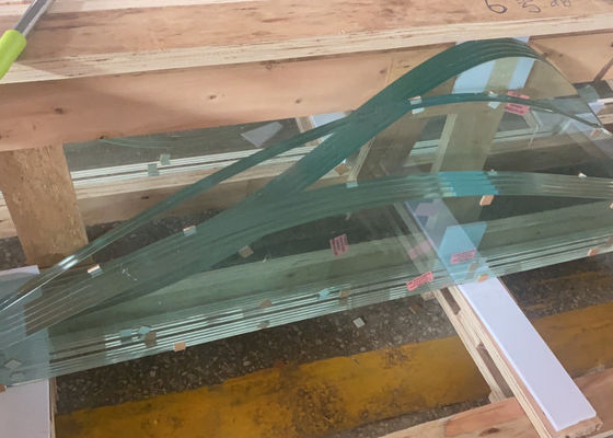 La división decorativa endureció el vidrio de forma irregular laminado
