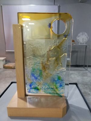 Lámpara minúscula Liuli Crystal Art Glass de la decoración de las burbujas