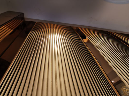 Vidrio fundido decorativo retroiluminado dimensional 1sqm de la cabina 3
