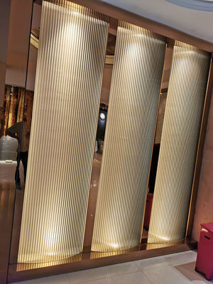 Vidrio fundido decorativo retroiluminado dimensional 1sqm de la cabina 3